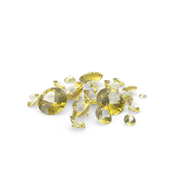 Round Brilliant Cut Yellow Sapphires PNG & PSD Images