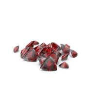 Shield Cut Rubies PNG & PSD Images