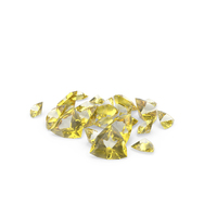 Shield Cut Yellow Sapphires PNG & PSD Images