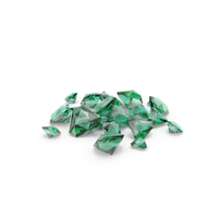 Shield Step Cut Emeralds PNG & PSD Images