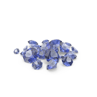 Single Cut Blue Sapphires PNG & PSD Images