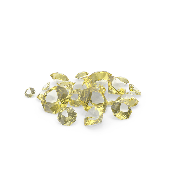 Single Cut Yellow Sapphires PNG & PSD Images