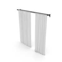 Wide White Tulle Curtains PNG & PSD Images