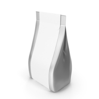 Silver Bag Packaging With Label PNG & PSD Images