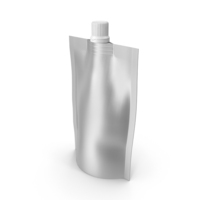 Silver Squeeze Pouch PNG & PSD Images