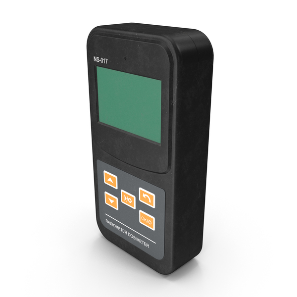 Used Black Nuclear Radiation Detector Turned Off PNG & PSD Images