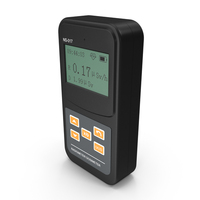 New Black Nuclear Radiation Detector Powered On PNG & PSD Images