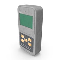 Grey Used Nuclear Radiation Detector Turned Off PNG & PSD Images