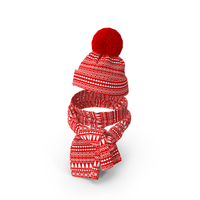 Christmas Hat and Scarf PNG & PSD Images