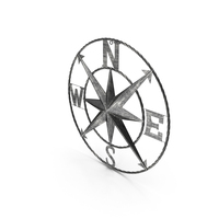 Classical Compass Rose Steel PNG & PSD Images