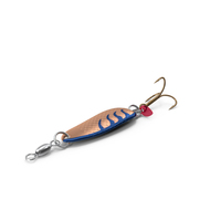 Copper Blue Trolling Spoon Lure PNG & PSD Images