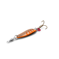 Copper Orange Trolling Spoon Lure PNG & PSD Images