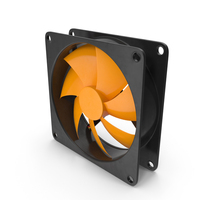Orange Case Fan PNG & PSD Images