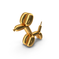 Golden Balloon Dog PNG & PSD Images