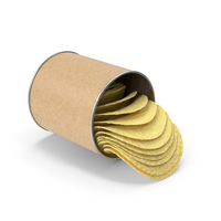 Small Potato Chips Paper Tube PNG & PSD Images