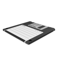 Sony Micro Floppy Disk MFD 2HD Black PNG & PSD Images