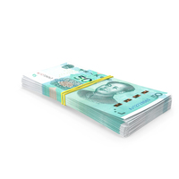 Stack of Chinese 50 Yuan 2019 Banknotes PNG & PSD Images