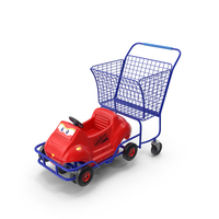 超市玩具汽车购物车PNG和PSD图像