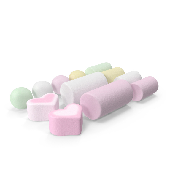 Marshmallows and Dragees PNG & PSD Images