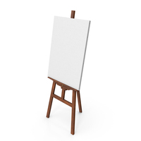 Easel With Canvas PNG & PSD Images