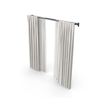 Brown Curtains With Tulle PNG & PSD Images