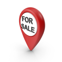 Red For Sale Pin Sign PNG & PSD Images