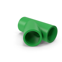Green Plastic Tee Pipe PNG & PSD Images