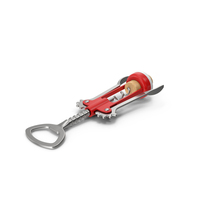 Red Corkscrew With Cork PNG & PSD Images