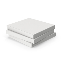 White Pizza Boxes PNG & PSD Images