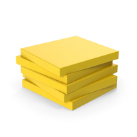 Stack Of Yellow Pizza Boxes PNG & PSD Images