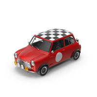 Red Retro Rally Car PNG & PSD Images