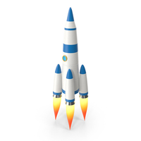 Rocket With Flame PNG & PSD Images