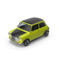 Green Classic Compact Car PNG & PSD Images