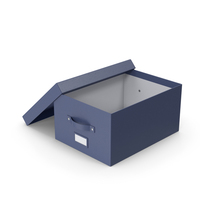 Blue Open Storage Box PNG & PSD Images