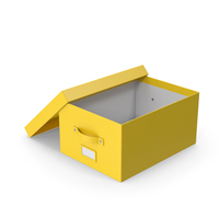 Open Yellow Storage Box PNG & PSD Images