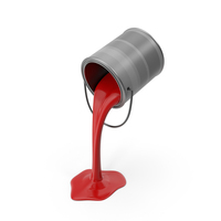 Red Paint Bucket PNG & PSD Images