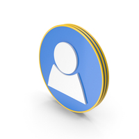 Blue Circular Profile Icon PNG & PSD Images