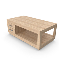 Coffee Table On Casters PNG & PSD Images