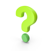 Green Question Mark Symbol PNG & PSD Images