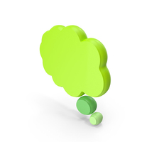 Green Thought Bubble PNG & PSD Images