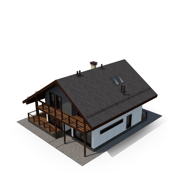 Grey Cottage PNG & PSD Images