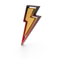 Gold Electric Symbol PNG & PSD Images