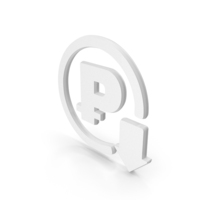 White Ruble Loss Symbol PNG & PSD Images