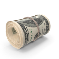 Cash Roll Of One Hundred Dollar Bills PNG & PSD Images