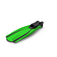 Swim Fins Green PNG & PSD Images