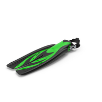 Swim Fins Green PNG & PSD Images