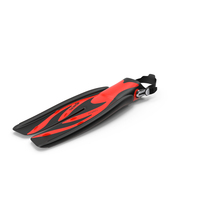 Swim Fins Red PNG & PSD Images