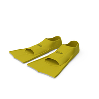 Swim Fins Yellow PNG & PSD Images