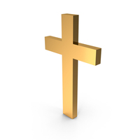 Golden Christian Cross PNG & PSD Images