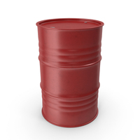 Metal Barrel Clean Red PNG & PSD Images